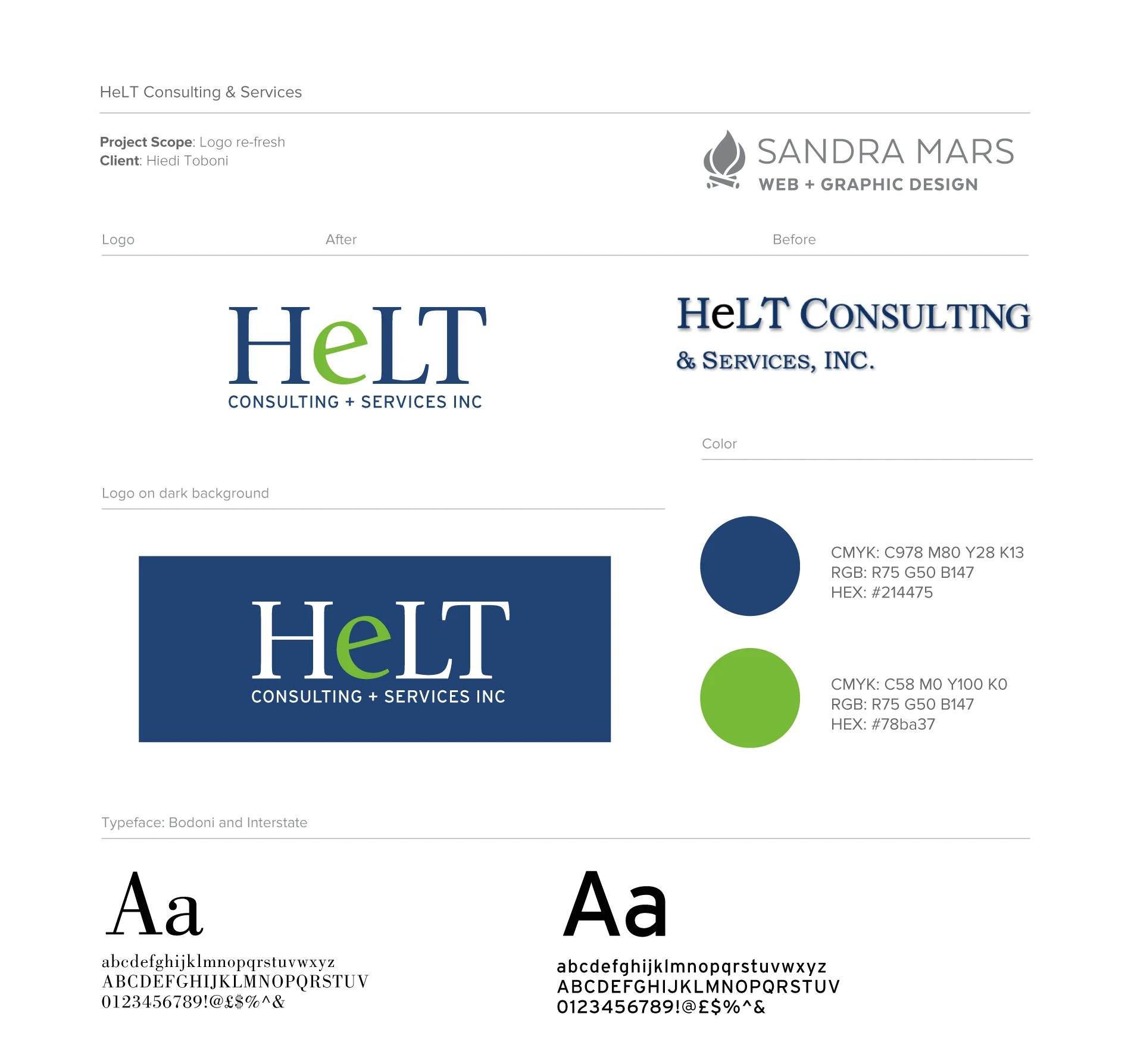 Helt Consulting & Services brand styleguide