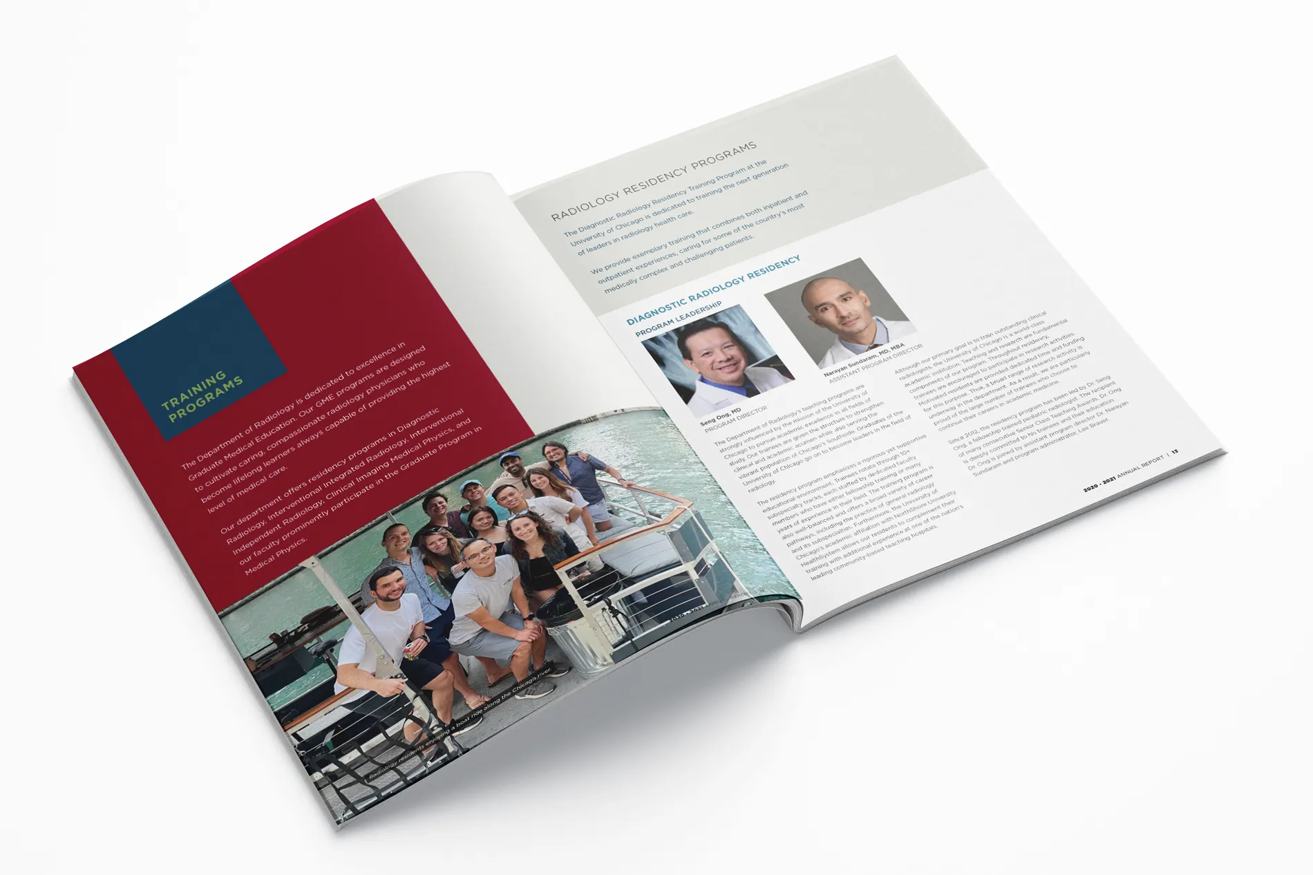 University of Chicago Department of Radiology annual report design