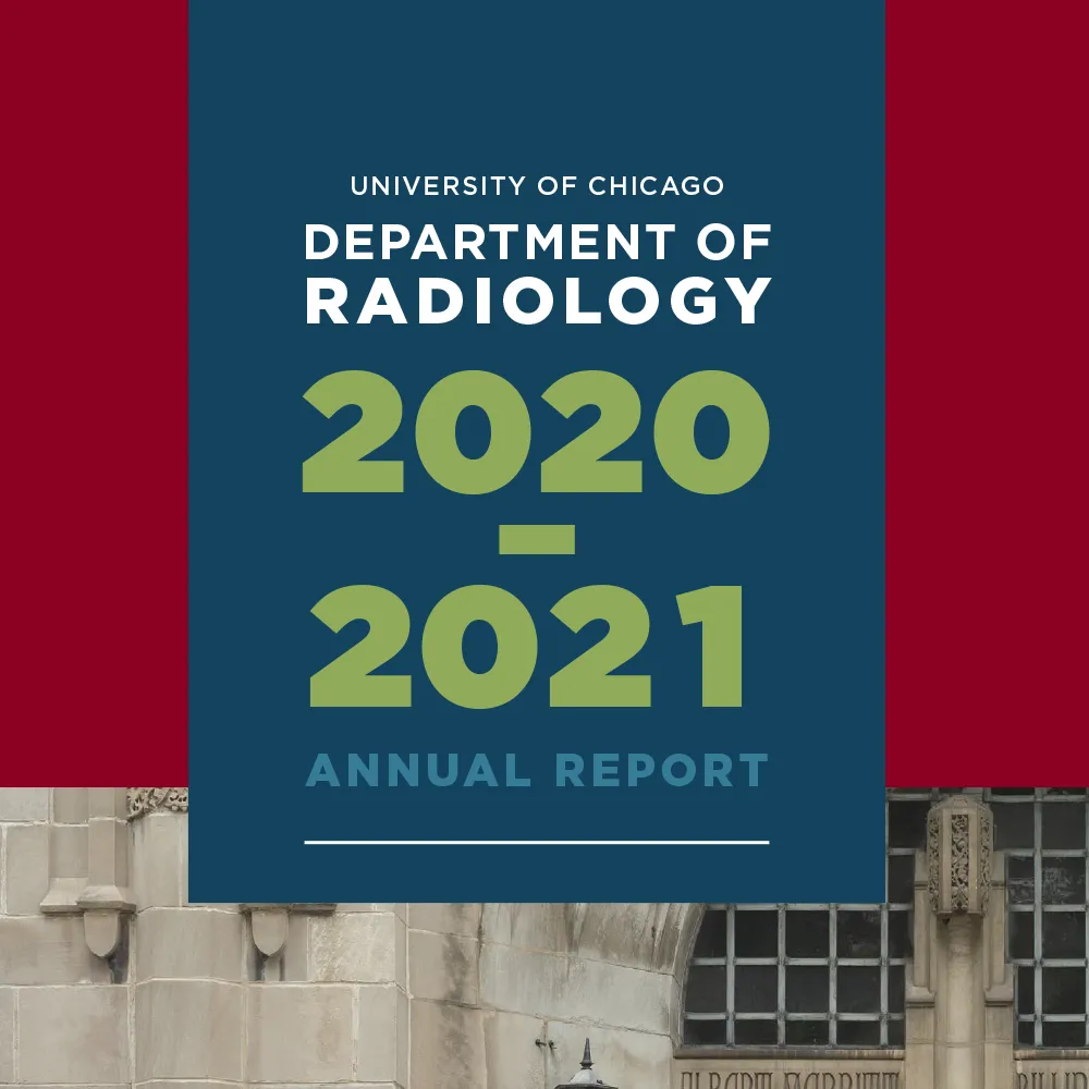 University of Chicago Department of Radiology annual report design thumbnail