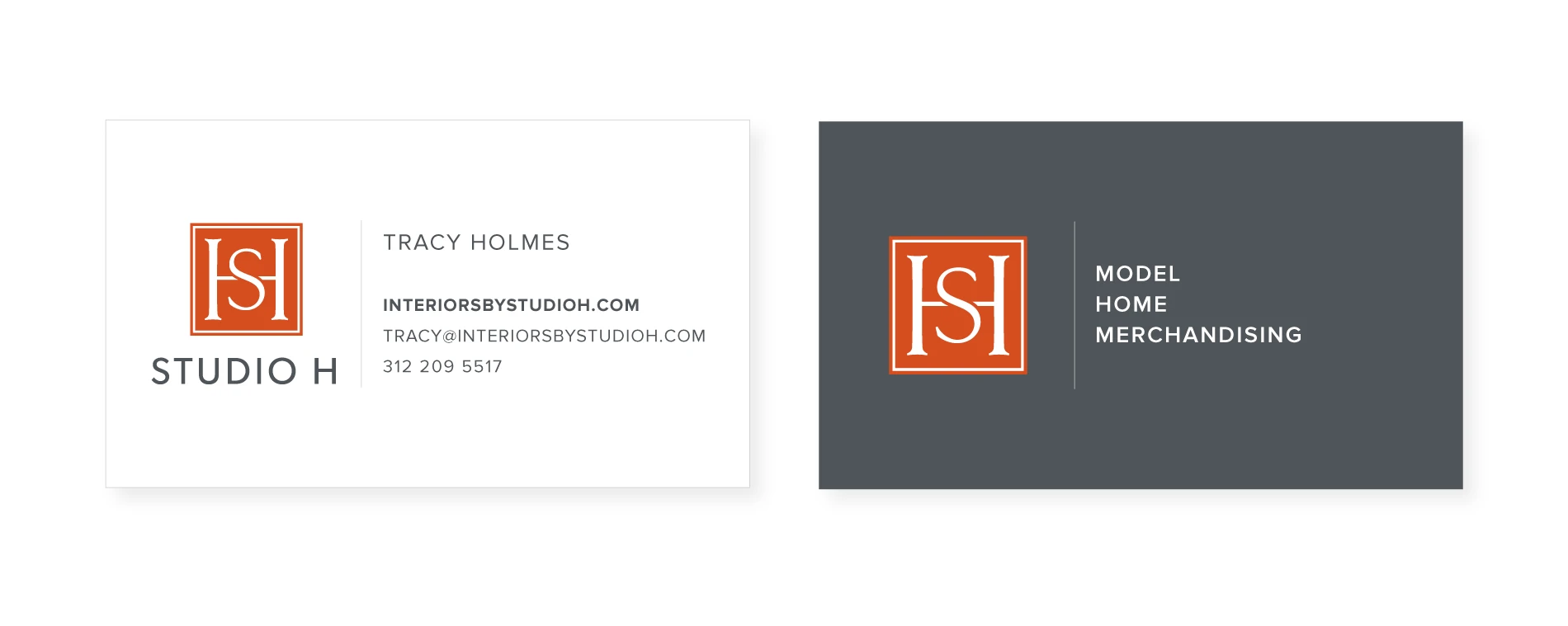 Studio H Interior business card design